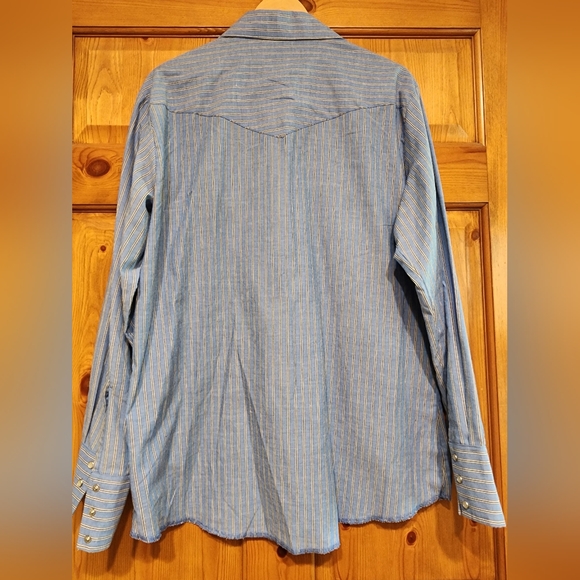 Wrangler Men's Western Long Sleeve Shirt Size Large - Picture 2 of 6